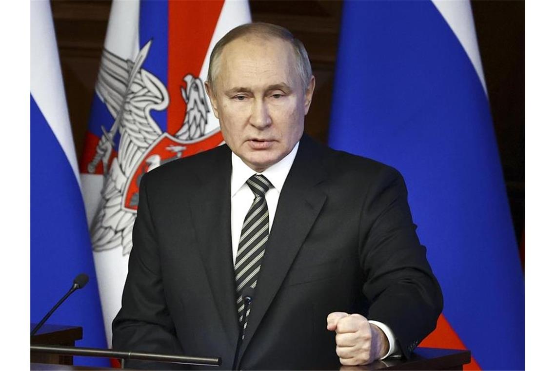 Russlands Präsident Wladimir Putin wird sich auch zur Außenpolitik seines Landes äußern. Foto: Mikhail Tereshchenko/Pool Sputnik Kremlin/AP/dpa