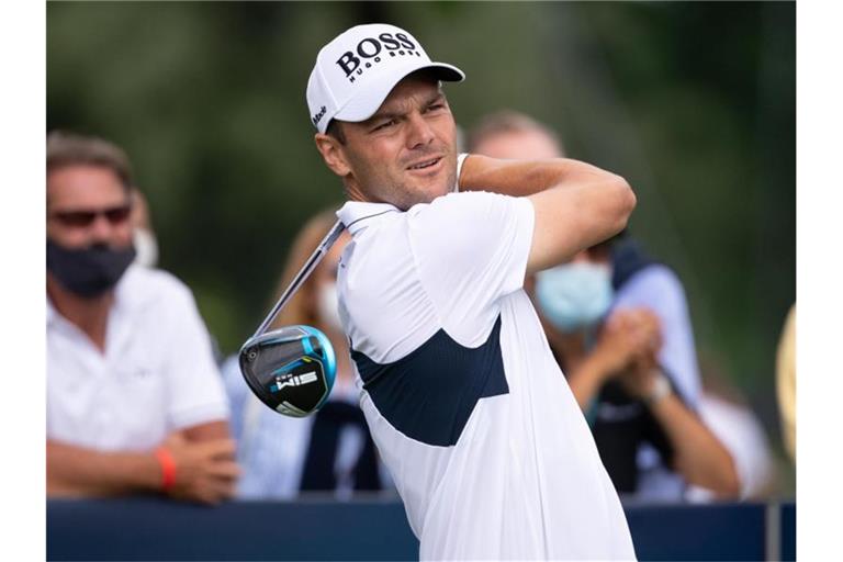 Rutschte in München leicht ab: Golfprofi Martin Kaymer. Foto: Sven Hoppe/dpa
