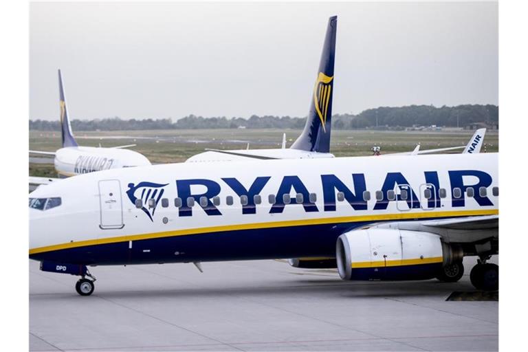 Ryanair-Maschinen auf dem Vorfeld des Flughafens Weeze. Foto: Marcel Kusch