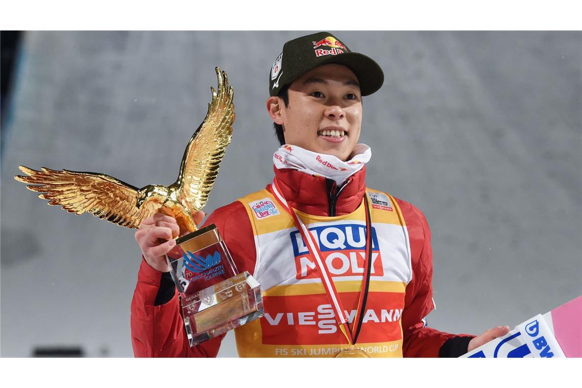 Ryoyu Kobayashi, zum dritten Mal Tournee-Gesamtsieger