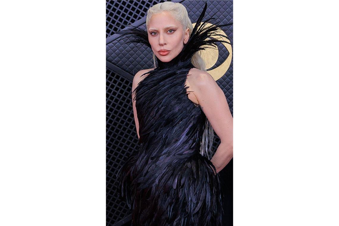 Sängerin Lady Gaga zeigt sich als Raabe.
