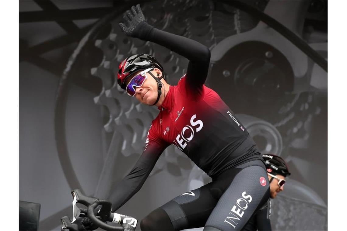 Perfekt: Radstar Froome wechselt zu Israel Start-up Nation Sagt dem Team Ineos nach Saisonende „Goodbye“: Chris Froome. Foto: Martin Rickett/PA Wire/dpa