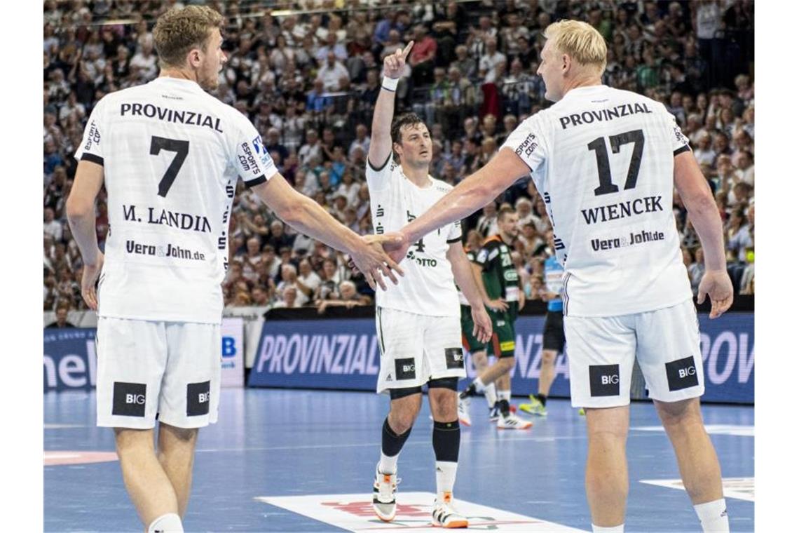 Saison-Abbruch in der Handball-Bundesliga: Der THW Kiel wurde zum deutschen Meister erklärt. Foto: Axel Heimken/dpa