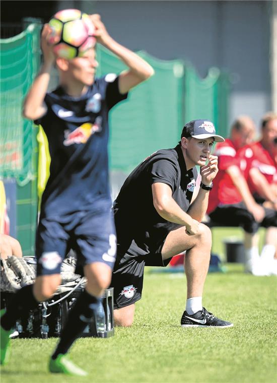Neue Herausforderung in der alten Heimat Sammelte im Nachwuchsbereich von RB Leipzig wertvolle Erfahrungen, von denen er als Chefcoach beim weißrussischen Erstligisten Brest profitieren will: Aloscha Shpilevski. Foto: RB Leipzig/motivio