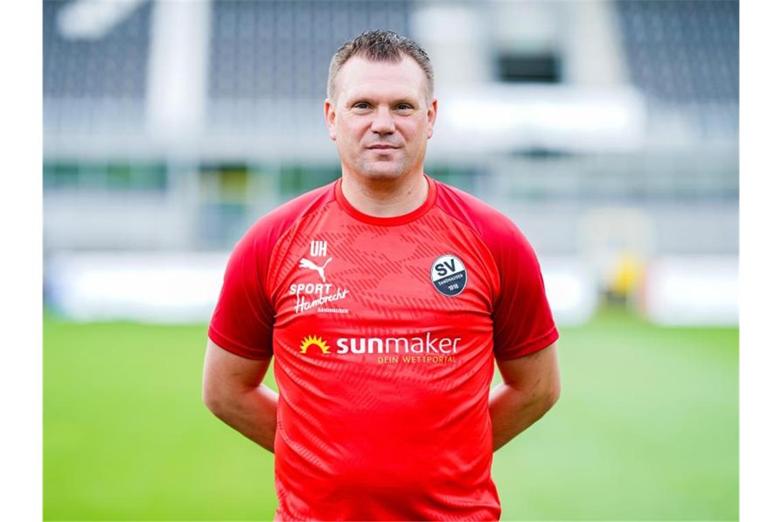 Sandhausen beim Auftaktspiel ohne Bouhaddouz und Dieckmann Sandhausens Trainer Uwe Koschinat. Foto: Uwe Anspach