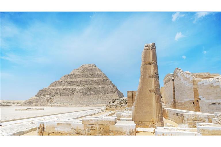 Saqqara-Pyramide in Ägypten.