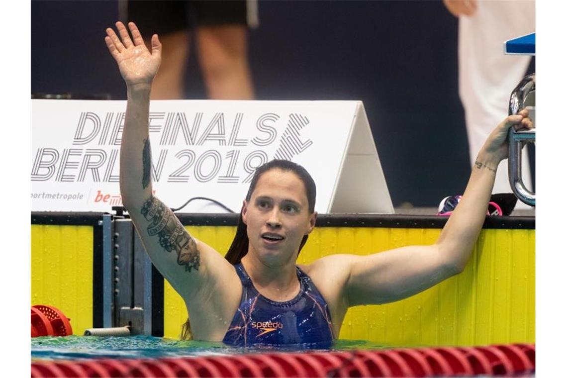 Dritte Meistertitel für Weltmeister Wellbrock und Köhler Sarah Köhler hat nach ihren Siegen über 1500 und 400 Meter auch den deutschen Meistertitel über 800 Meter erreicht. Foto: Bernd Thissen