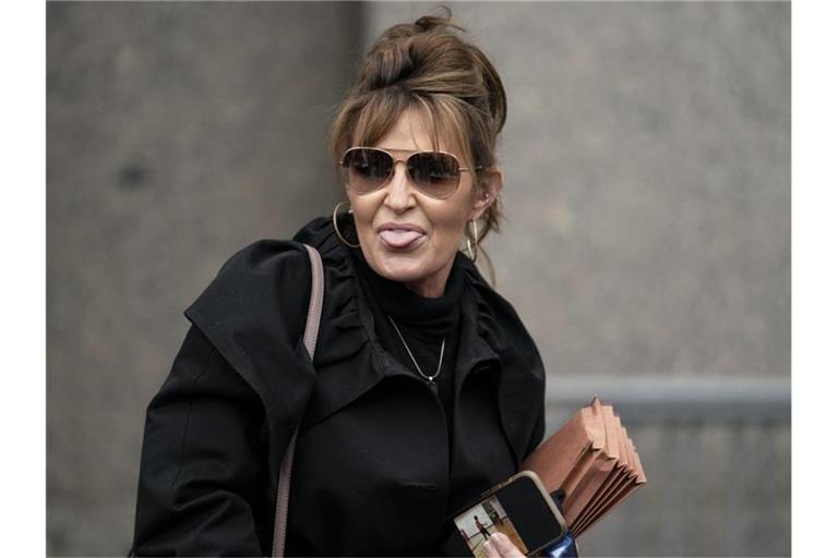 Sarah Palin reichte eine Verleumdungsklage gegen die New York Times ein. Foto: John Minchillo/AP/dpa