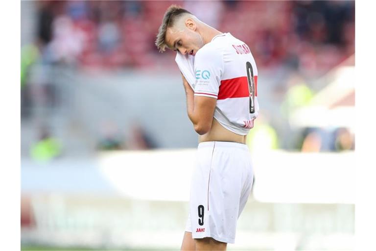 Sasa Kalajdzic vom VfB Stuttgart. Foto: Tom Weller/dpa/Archivbild