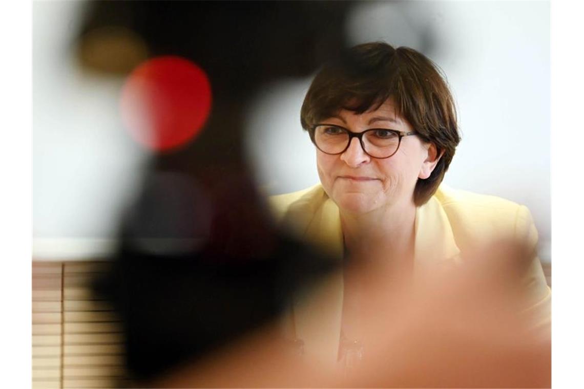 Saskia Esken, SPD Parteivorsitzende. Foto: Uli Deck/dpa