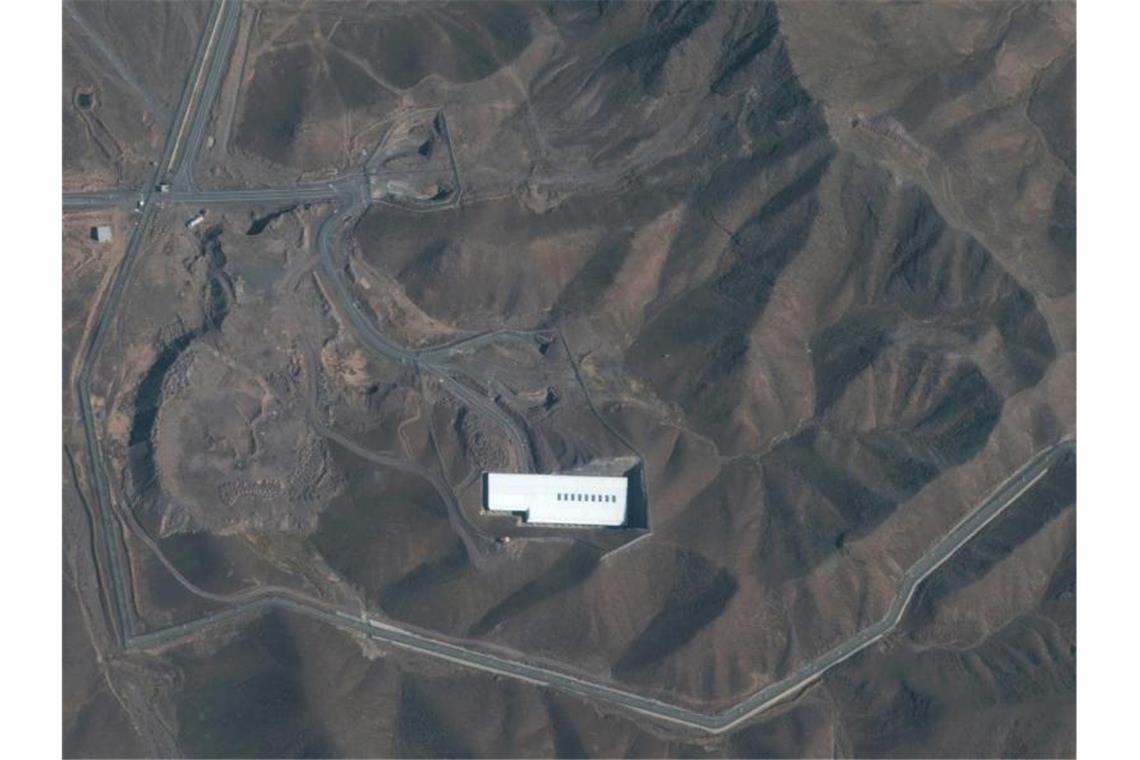 Satellitenbild der iranischen Atomanlage Fordo, nördlich der heiligen Stadt Qom. Foto: Satellite image ©2019 Maxar Technologies/AP/dpa