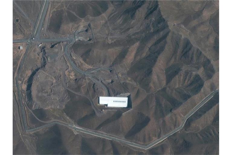 Satellitenbild der iranischen Atomanlage Fordo, nördlich der heiligen Stadt Qom. Foto: Satellite image ©2019 Maxar Technologies/AP/dpa