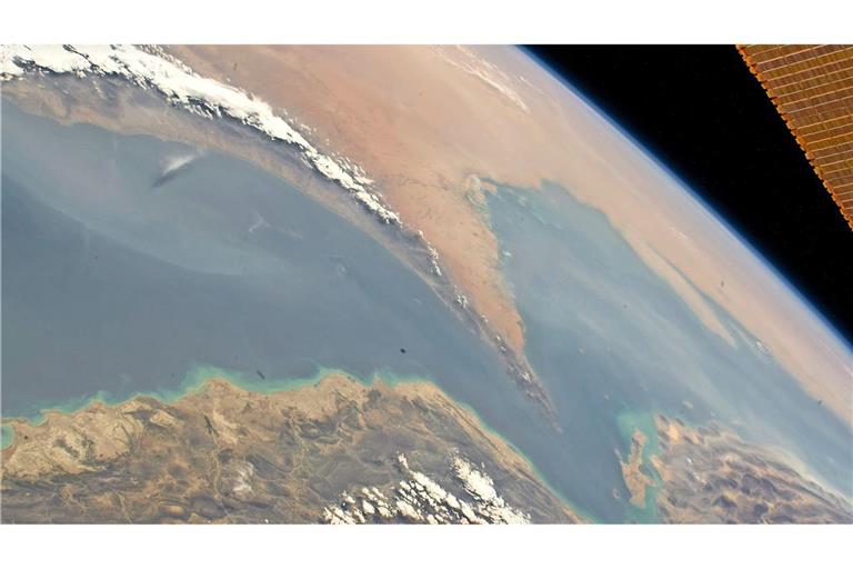 Satellitenbild der Straße von Hormus.