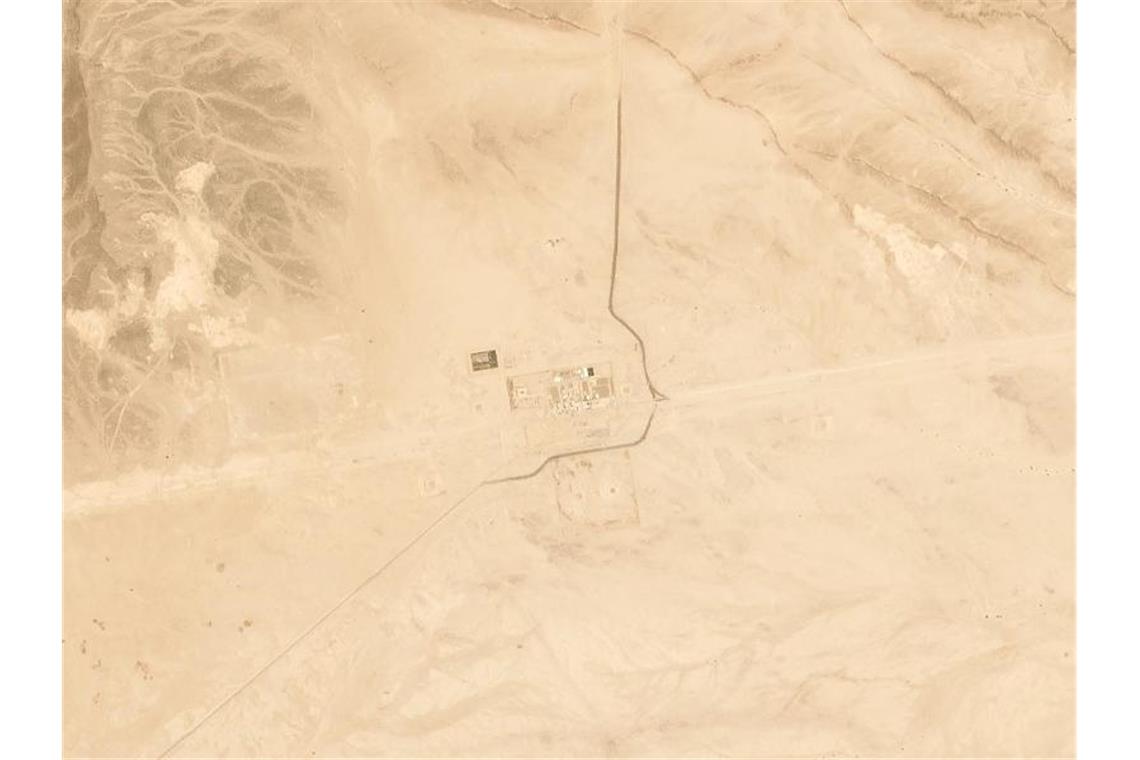 Satellitenbild von einer Ölpipeline in Saudi-Arabien. In dem Königreich wurde eine der wichtigsten Pipelines des Landes von mit Sprengstoff beladenen Drohnen angegriffen. Foto: Satellite image '2019 Planet Labs Inc./AP