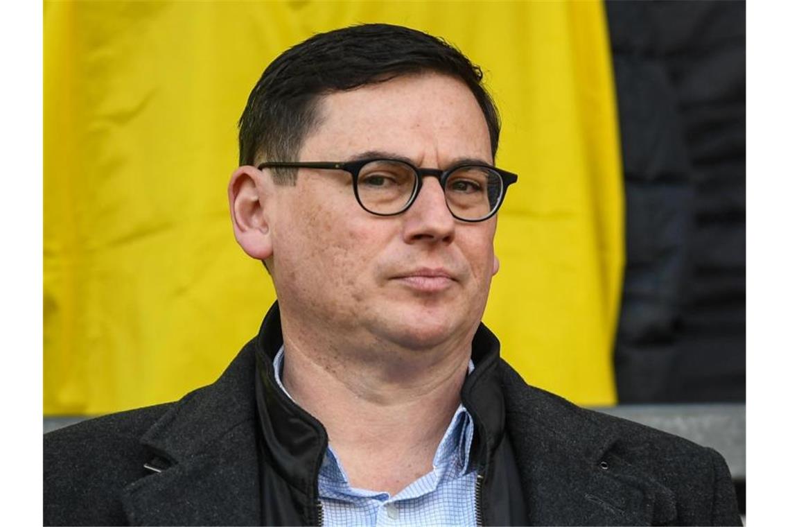 Neues Stadion des SC Freiburg wird nicht wie geplant fertig SC Freiburg Finanzvorstand Oliver Leki im Stadion. Foto: Patrick Seeger/dpa/Archivbild