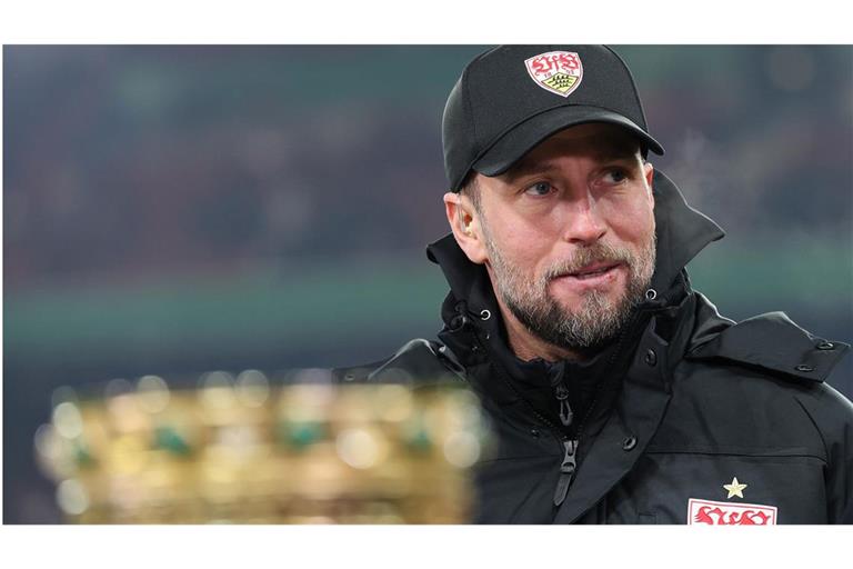 Schaffte den Einzug ins Halbfinale mit einem Sieg gegen den FC Augsburg: der VfB Stuttgart unter Trainer Sebastian Hoeneß.