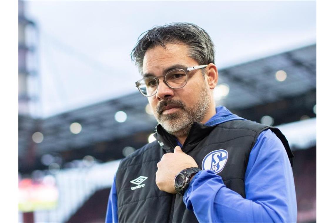 Wagner zu Beleidigungen gegen Hopp: „Keinerlei Verständnis“ Schalkes Trainer David Wagner vor Spielbeginn. Foto: Marcel Kusch/dpa