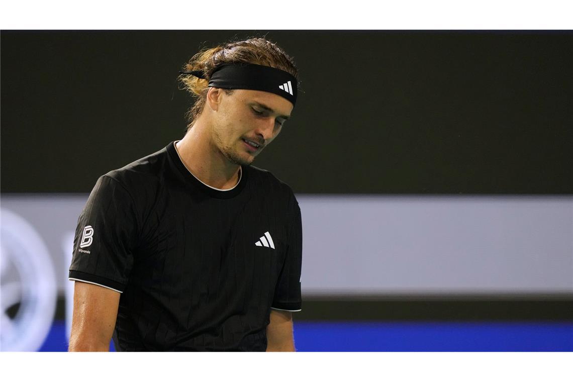 Scheiterte in Miami erneut an Jannik Sinner: Alexander Zverev hat die letzten sieben Duelle mit dem Italiener verloren.
