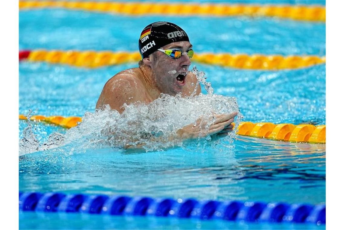 Scheiterte über 200 Meter Brust im Vorlauf: Marco Koch. Foto: Michael Kappeler/dpa