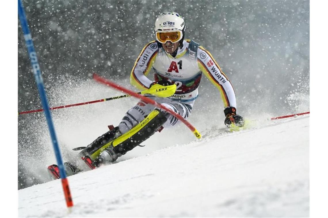 Straßer auch in Schladming-Slalom ausgeschieden Schied in Schladming aus: Linus Straßer. Foto: Giovanni Auletta/AP/dpa