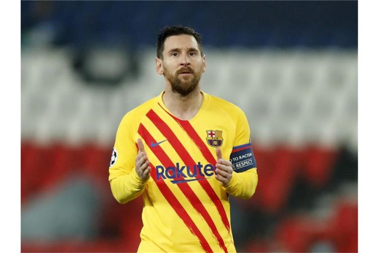 Schied mit dem FC Barcelona in der Champions League aus: Lionel Messi. Foto: Christophe Ena/AP/dpa