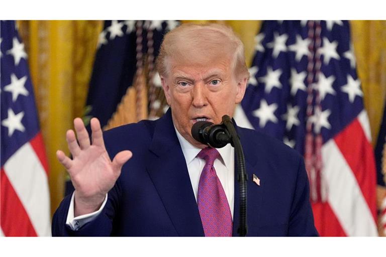 Schließt einen israelischen Angriff auf den Iran nicht aus - US-Präsident Donald Trump.