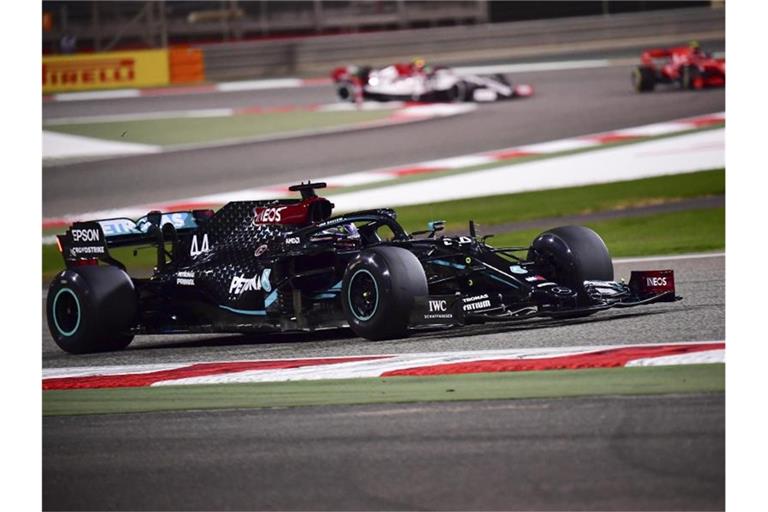 Schnellster im Freien Training: Lewis Hamilton. Foto: Giuseppe Cacace/Pool AFP/AP/dpa