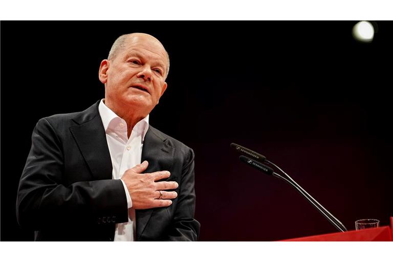 Scholz versprach auch, bei der Aufarbeitung des historisch schlechten Ergebnisses bei der Bundestagswahl mitzuarbeiten.