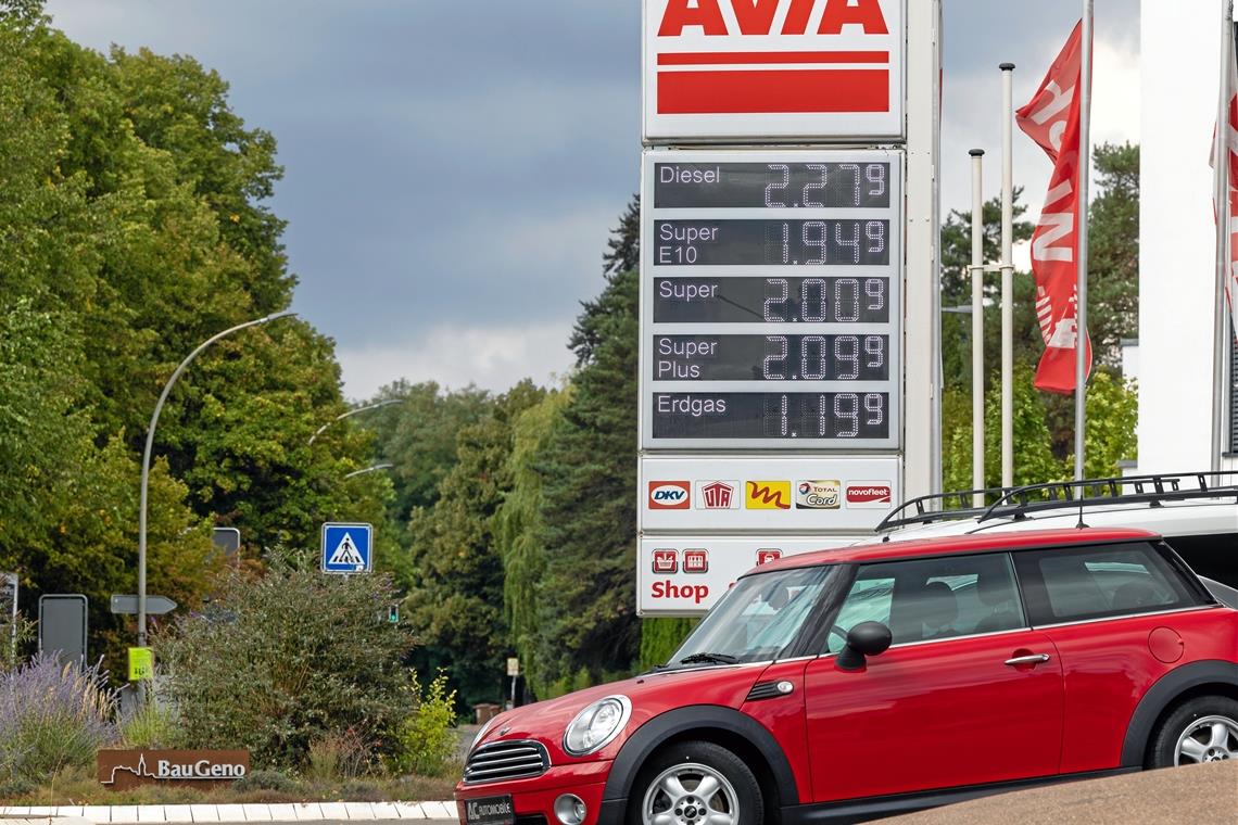 Schon am ersten Tag ohne Tankrabatt stiegen die Preise deutlich. 