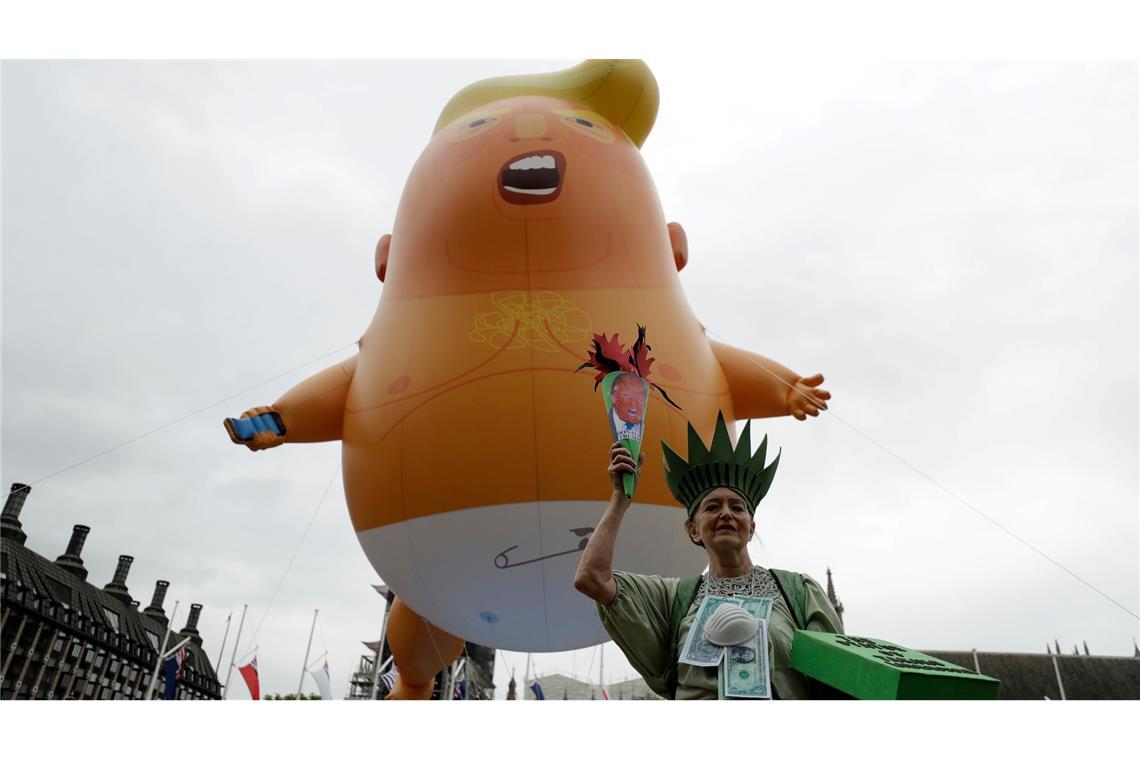 Schon beim ersten Staatsbesuch Trumps gab es Proteste. (Archivbild)
