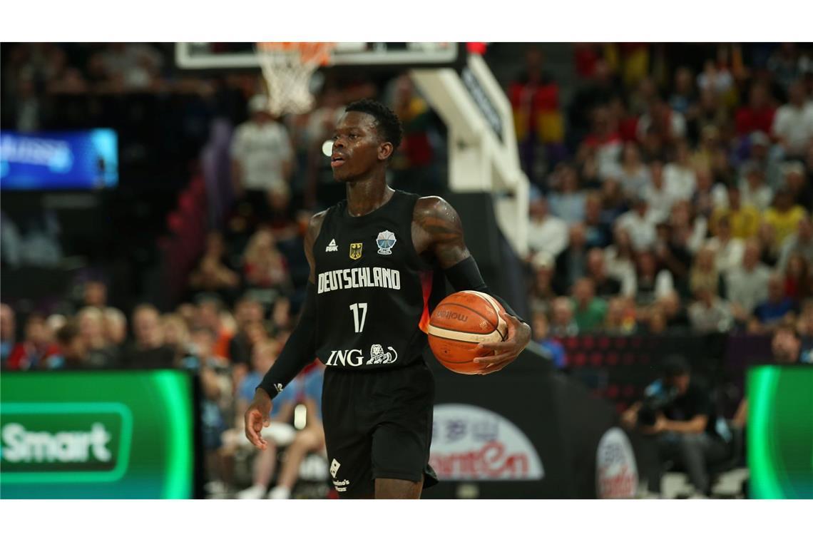 Basketball-Kumpel Theis über Schröder: "Hut vor ihm ziehen" Schröder beim Spiel gegen Litauen.