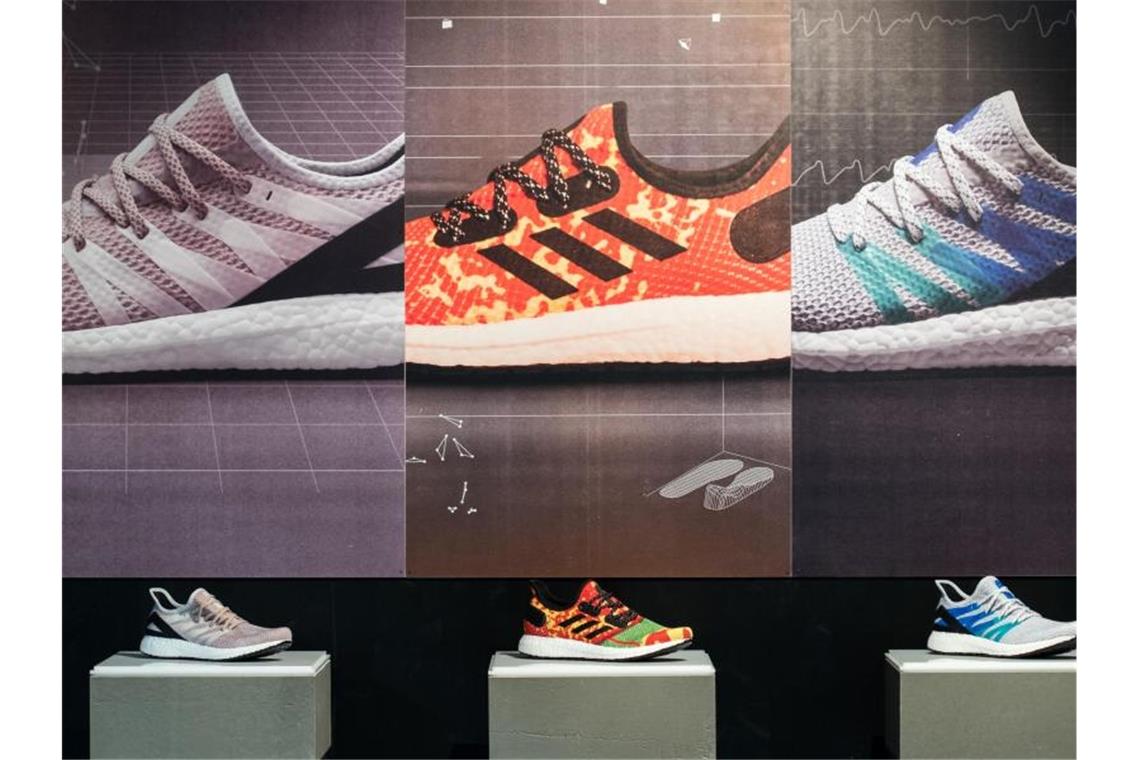 Schuhe des Sportartikelherstellers Adidas. Foto: Daniel Karmann