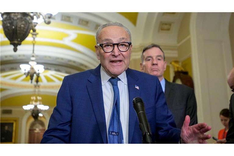 Schumer will die jüngsten Zölle des US-Präsidenten stoppen. (Archivbild)