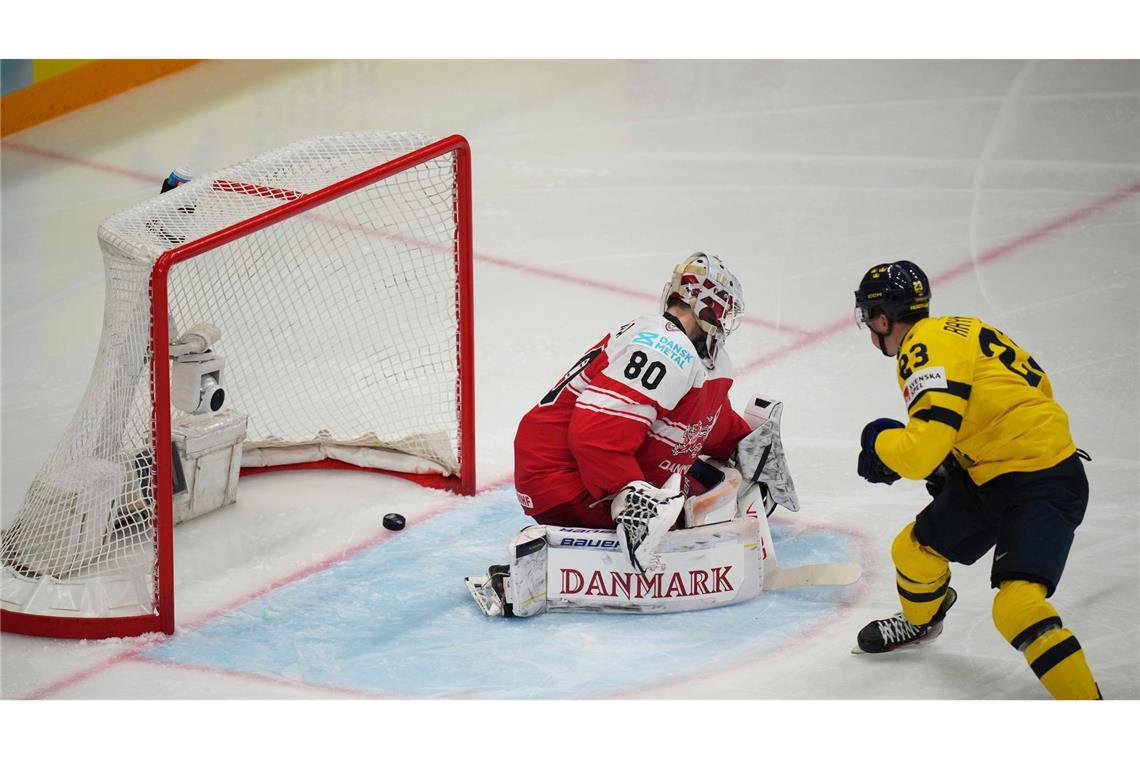 USA nach Verlängerungs-Krimi Eishockey-Weltmeister Schweden bezwingt Überraschungsteam Dänemark im Spiel um Platz drei.