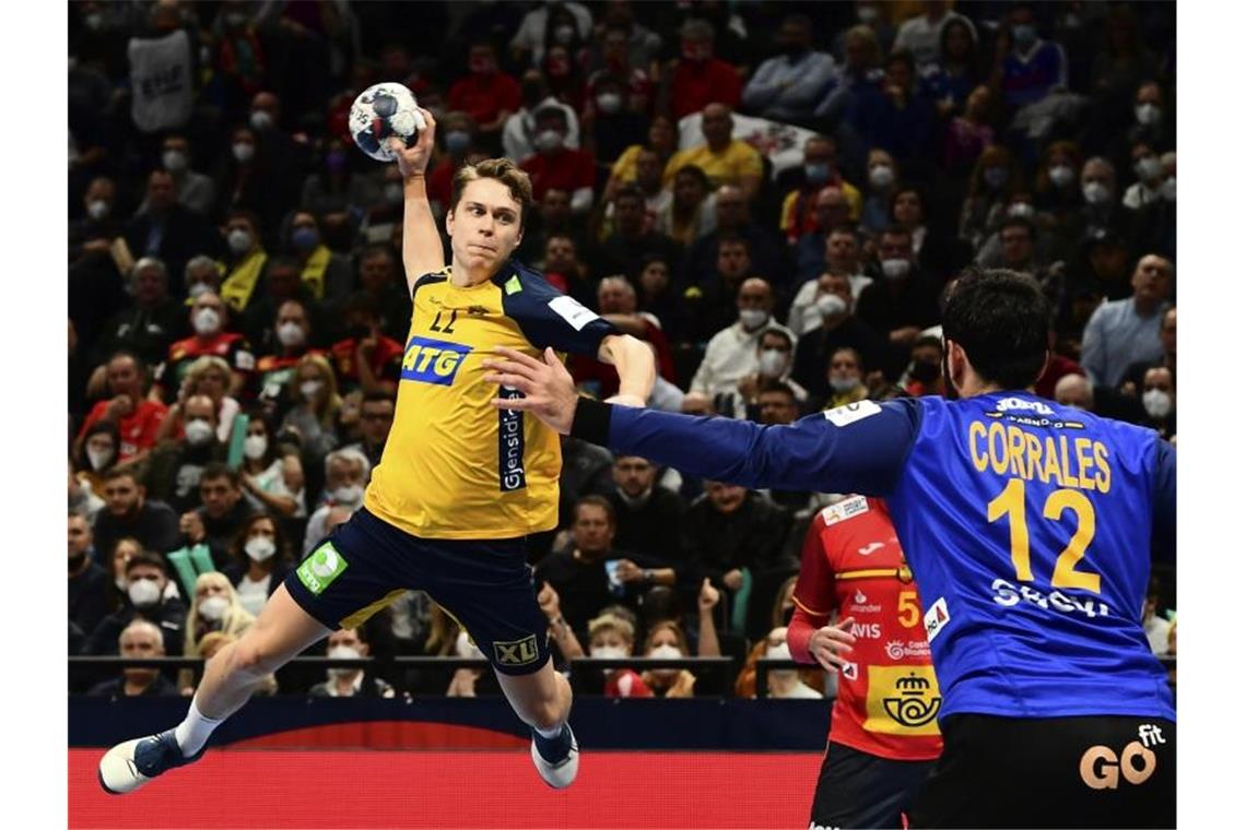 Sieg gegen Spanien: Schweden holt EM-Gold Schweden hat mit dem Sieg im Finale gegen Spanien die Handball-EM gewonnen. Foto: Anna Szilagyi/AP/dpa