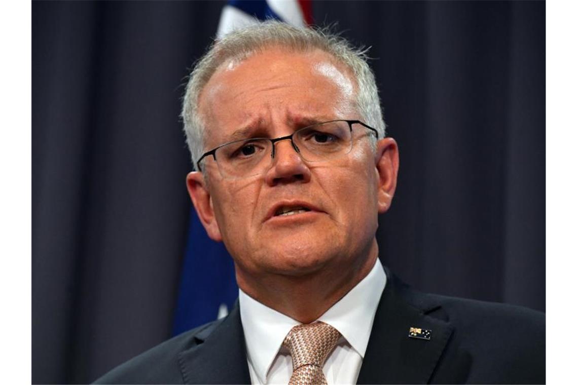 Vor COP26: Australien will bis 2050 klimaneutral werden Scott Morrison erklärte heute, den Ausstoß von Treibhausgasen bis 2050 auf null reduzieren zu wollen. Foto: Mick Tsikas/AAP/dpa