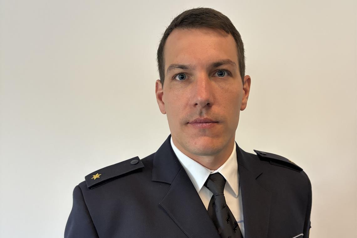 Sebastian Bossaller leitet ab sofort das Backnanger Polizeirevier. Foto: Polizeipräsidium Aalen
