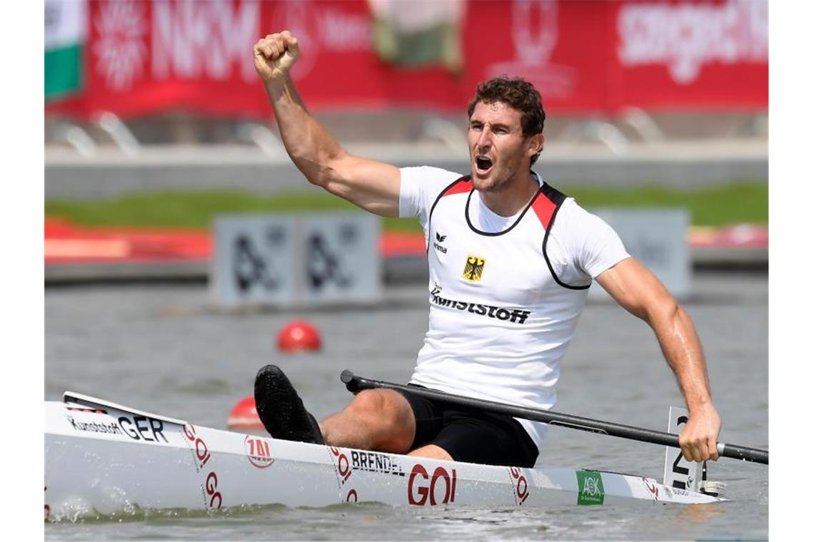 Sebastian Brendel gewann bei der Kanu-WM Gold über die 500 Meter. Foto: Tamas Kovacs/MTI/AP