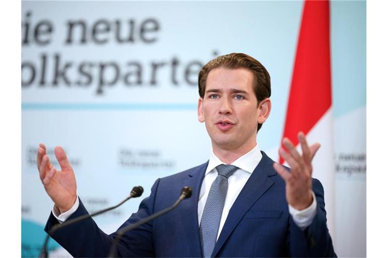 Sebastian Kurz, Ex-Kanzler und ÖVP-Vorsitzender, will mit den Grünen über eine Koalition verhandeln. Foto: Georg Hochmuth/APA/dpa