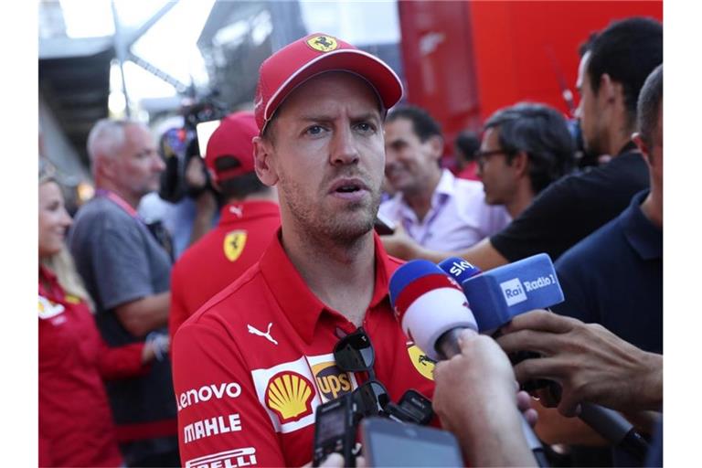 Sebastian Vettel dämpft vor dem Belgien-Rennen die Erwartungen. Foto: Francisco Seco/AP