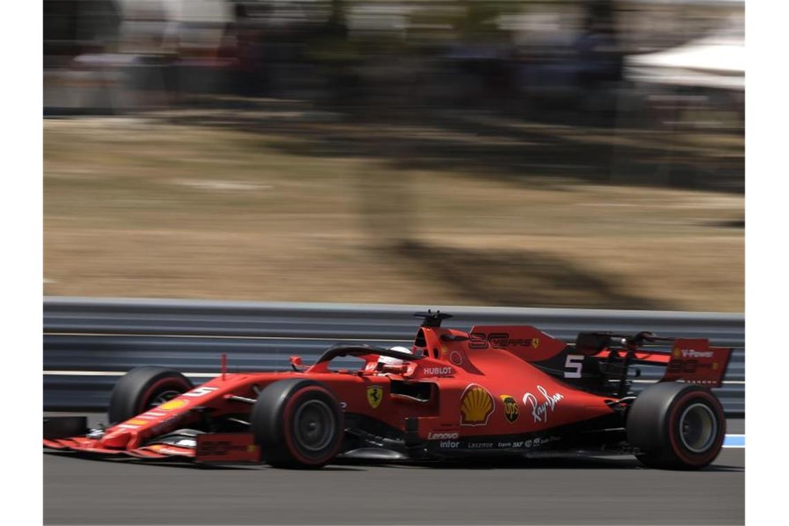 Sebastian Vettel startet beim Formel-1-Rennen in Frankreich vom siebten Platz. Foto: Pierre Stevenin/ZUMA Wire