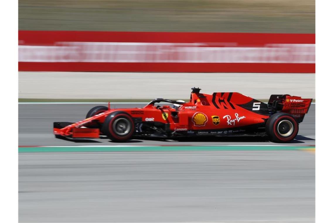 Sebastian Vettel wurde beim Großen Preis von Spanien nur Vierter. Foto: Joan Monfort/AP