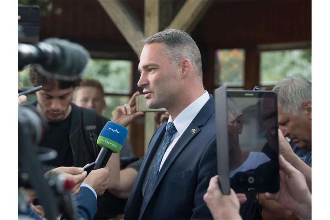 Sebastian Wippel, AfD-Landtagsabgeordneter und Oberbürgermeister-Kandidat, hat das erhoffte erste Spitzenamt in einer deutschen Stadt verpasst. Foto: Sebastian Kahnert