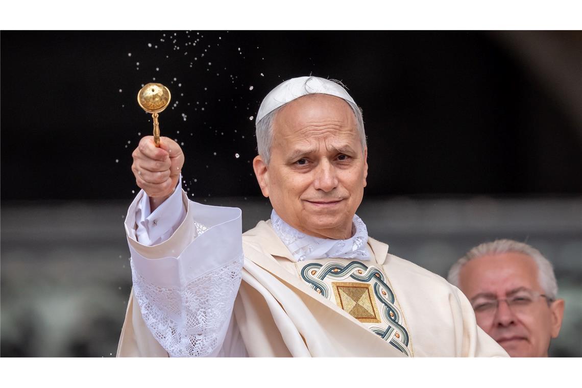 Papst Leo nutzt Amtseinführung zu Kapitalismus-Kritik Segen für die Menschen: Papst Leo.