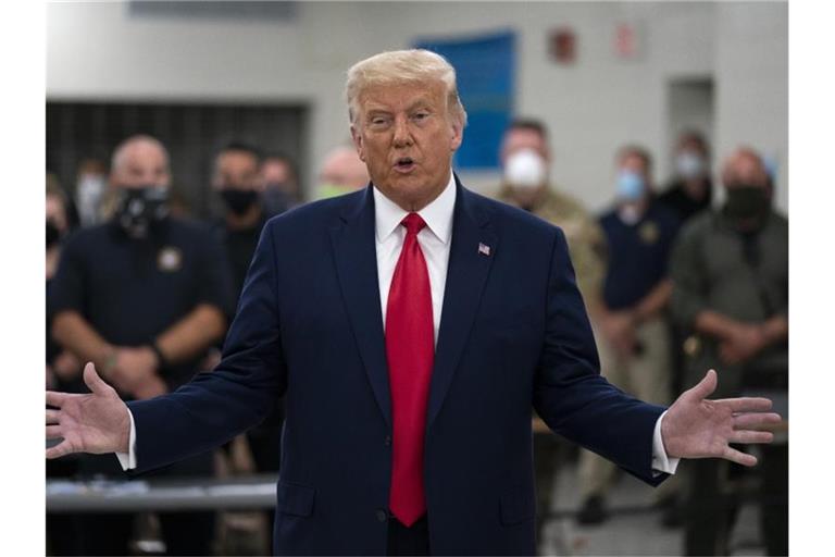 „Sehr erfolgreicher“ Trip nach Kenosha: US-Präsident Donald Trump. Foto: Evan Vucci/AP/dpa