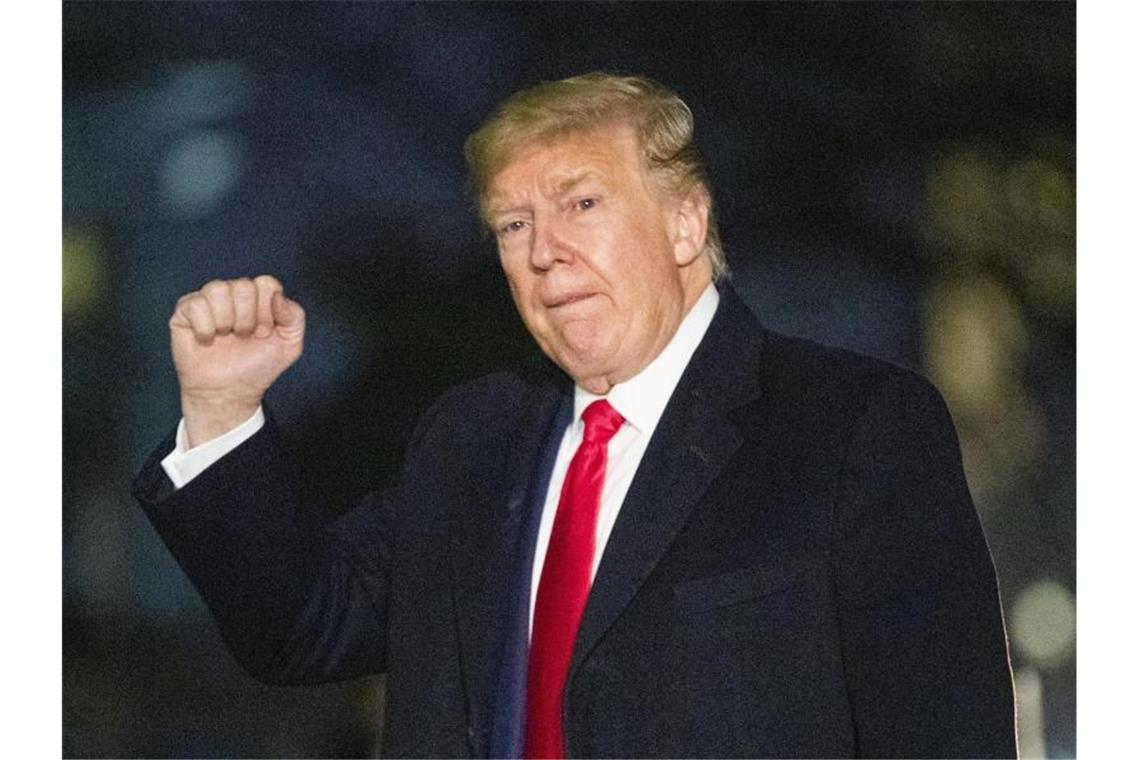 Trump stellt Palästinensern eigenen Staat in Aussicht Sein Plan sieht unter anderem die Annektierung israelischer Siedlungen im Westjordanland vor: Donald Trump. Foto: Manuel Balce Ceneta/AP/dpa
