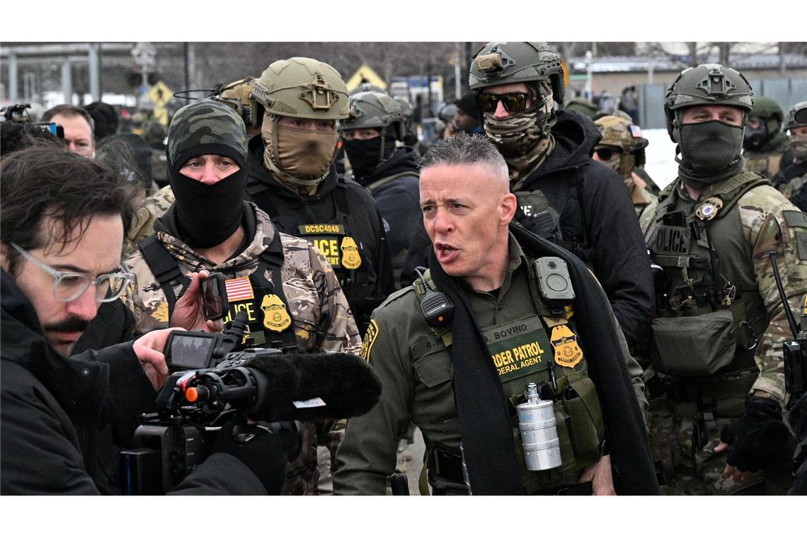 Sein rabiates Auftreten verschaffte Bovino Anerkennung bei Präsident Trump. (Archivbild)