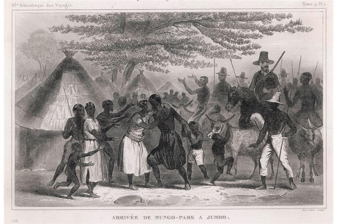 Der Afrikaforscher Mungo Park dringt als erster Europäer zum Niger vor Seine beiden Reisen (1795–1797 und 1805–1806) führten Mungo Park über den Fluss Gambia an den Lauf des Nigers.