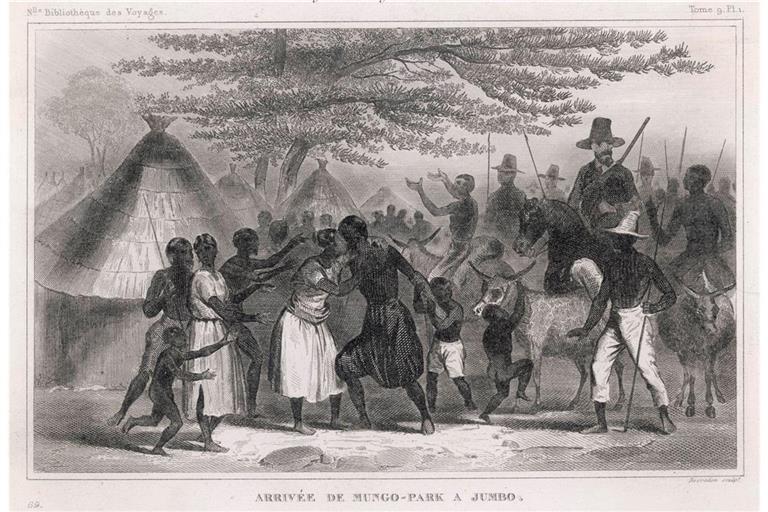 Seine beiden Reisen (1795–1797 und 1805–1806) führten Mungo Park über den Fluss Gambia an den Lauf des Nigers.