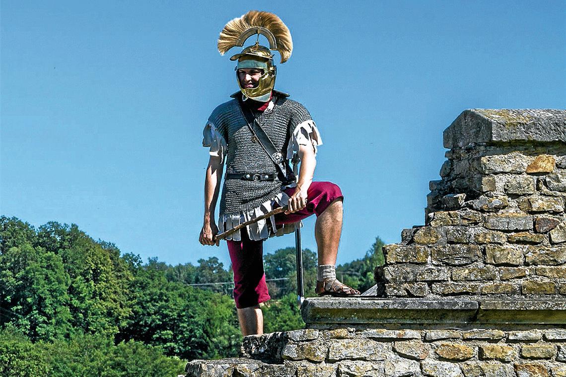 Seit 2005 wollen die Limes-Cicerones die Geschichte rund um den Limes – künftiges Unesco-Welterbe – lebendig und gleichzeitig historisch stimmig vermitteln. Foto: Stefan Bossow